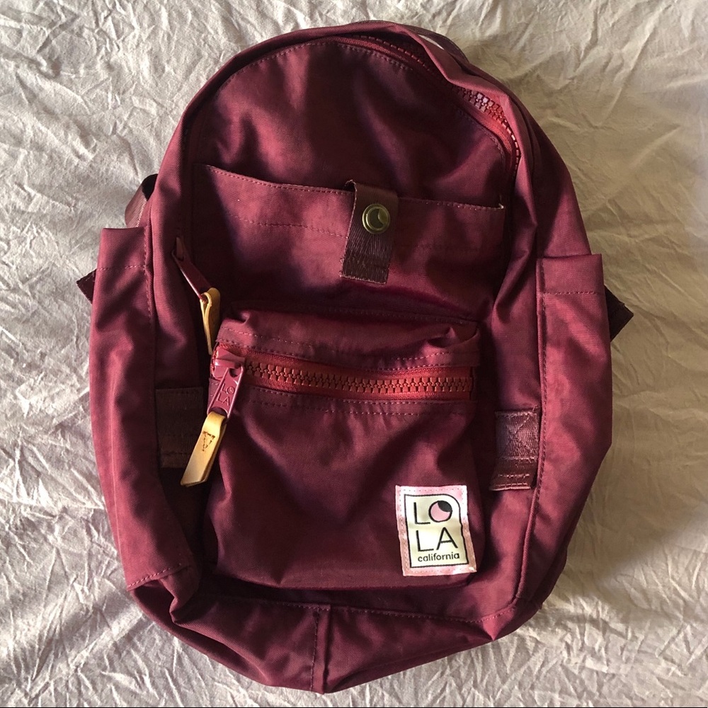 [LOLA California] Mondo Utopian Maroon Backpack